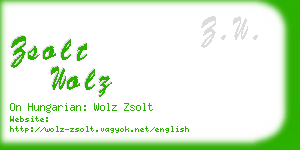 zsolt wolz business card